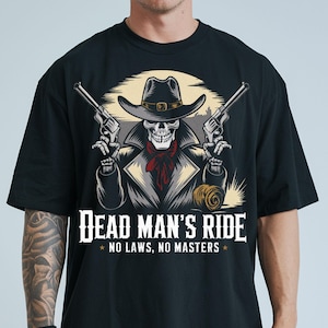 Retro Cowboy Skeleton PNG: Wild West Rodeo Clipart (Digital Download)