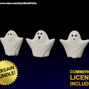 Spooky Ghost Set STL Files (Download)