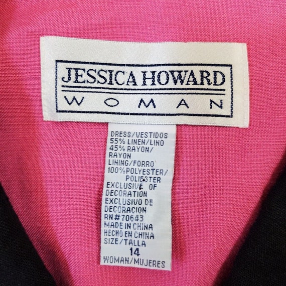 Vintage Jessica Howard Womens Lined Dress Sz 14 B… - image 8