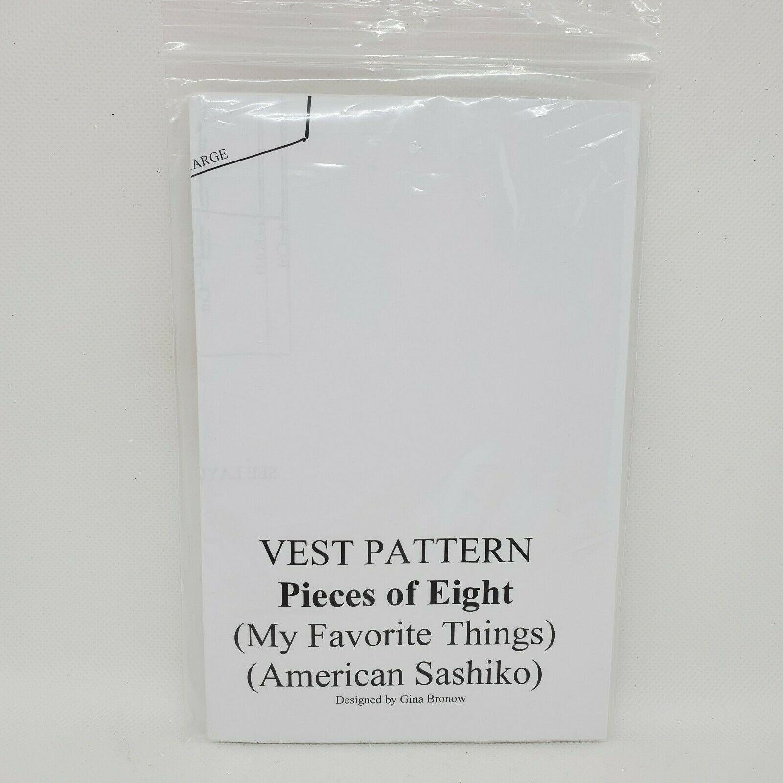 Grainline Gear Sewing Pattern Vest pieces of Eight Casual Wearable Art