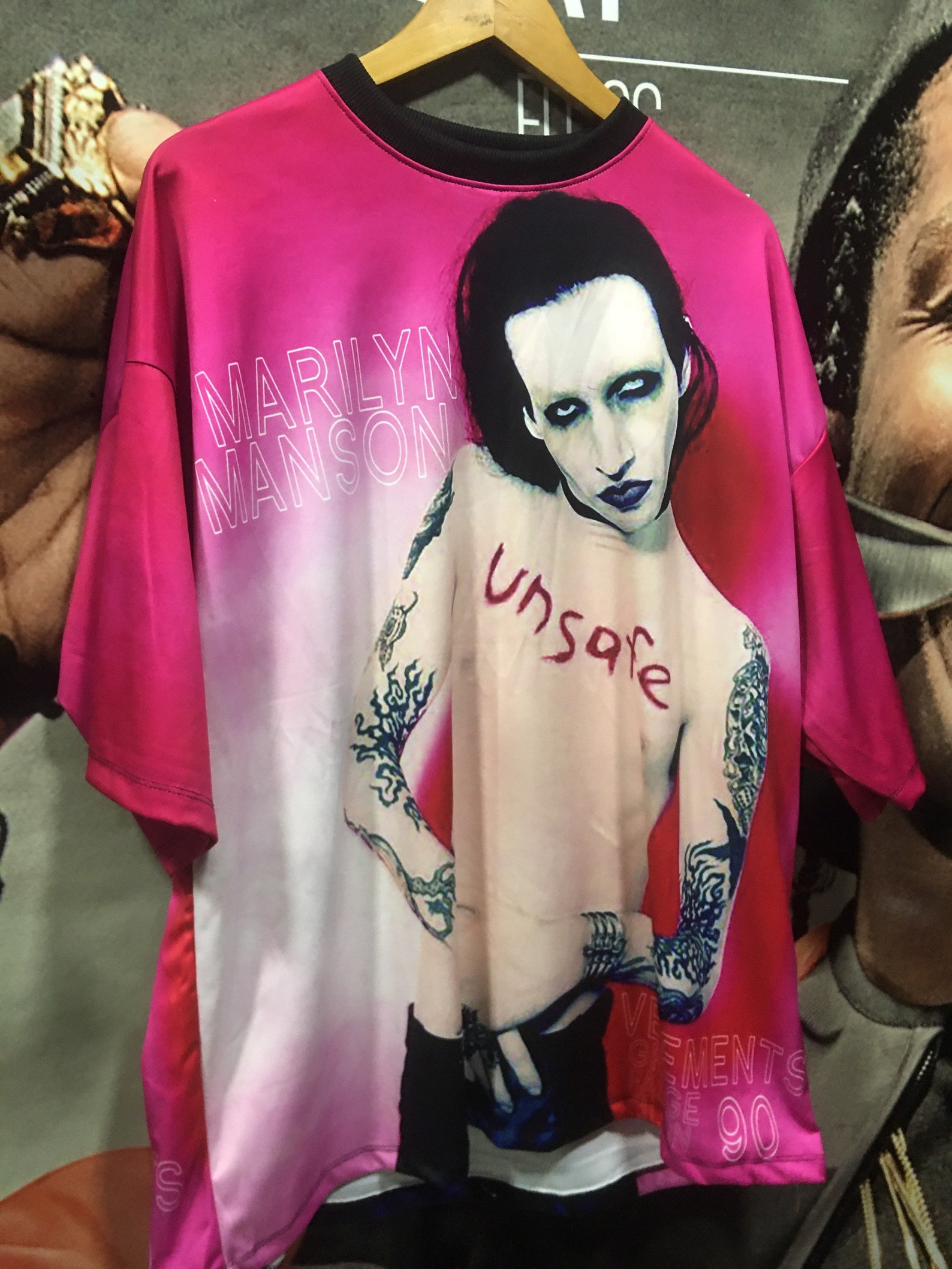 Marilyn Manson full print t shirt in xl | Etsy