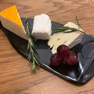 Wine bottle cheese platter