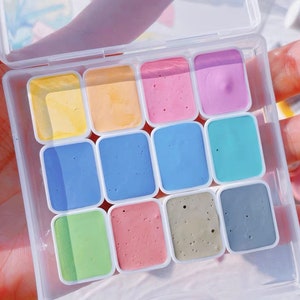 Watercolour Paint Icy Colors 1/8 Pans | Qtr Pans | Half Pans Candy Colours Macaron Set of 12