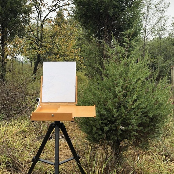 Wooden Desktop Easel and Storage Case for Paint by Numbers