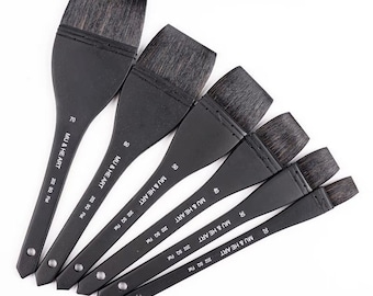 Master's Squirrel Brush Watercolour Painting Flat Wash Brushes Series 202: 20mm-70mm