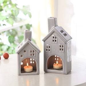 Creative Home Ornament House Tealight Candle Holder