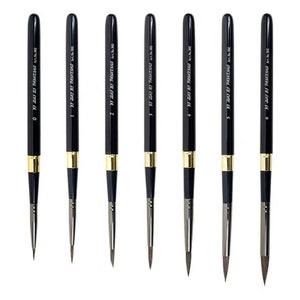 Pincel de bolsillo de viaje Pinceles cortos Acuarela Mango desmontable