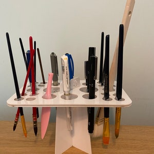 ペイントブラシスタンド メイクブラシキャディ ペンツールホルダー ペイント ネイルアート 26穴