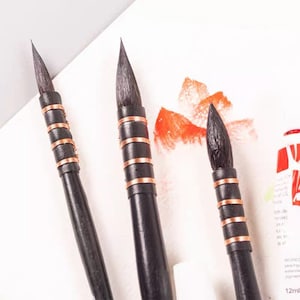 マスターズ リスブラシ 水彩画用 プロフェッショナル ペインティング ラウンドブラシ シリーズ 210: 4.5 mm-16 mm