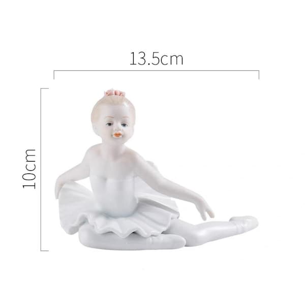 Ceramic Ballerina Figurine Home Ornament