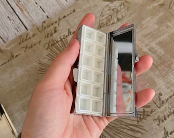 Mini Paint Case Painting Palette Tin Box Mirror Effect | Watercolour Paint Box | 6 x 2ml or 12 x 1ml