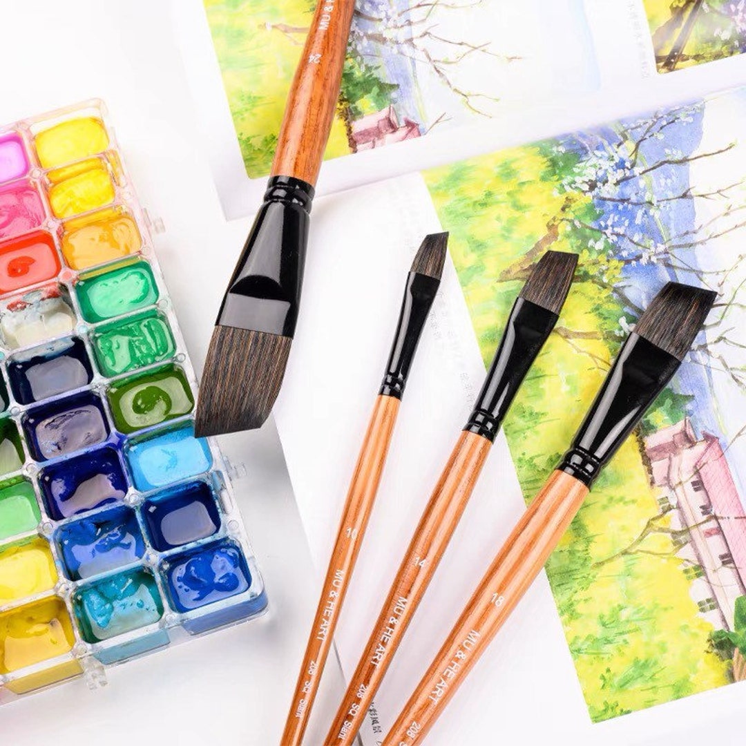 Professional Paint Brushes .BRUSH FOR WATERCOLOR Round Brush