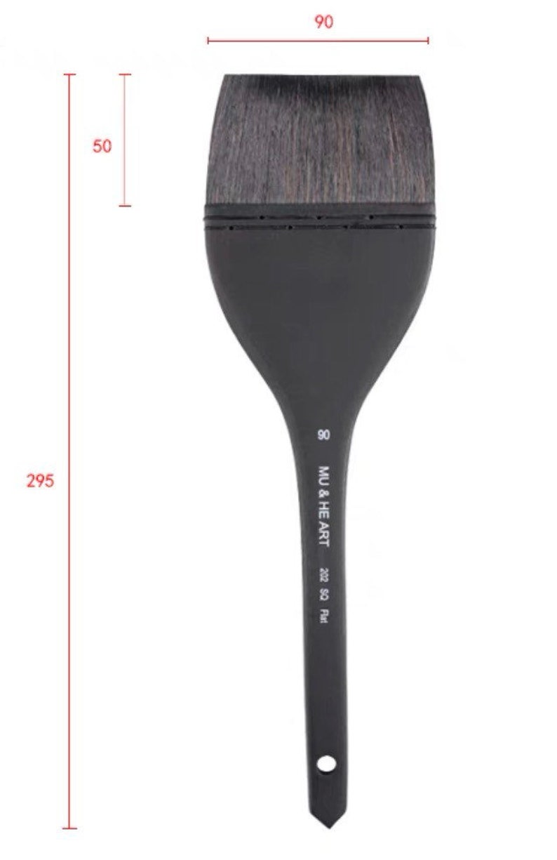 Master's Squirrel Brush Watercolour Painting Flat Wash Brushes Series 202: 20mm-70mm 90mm