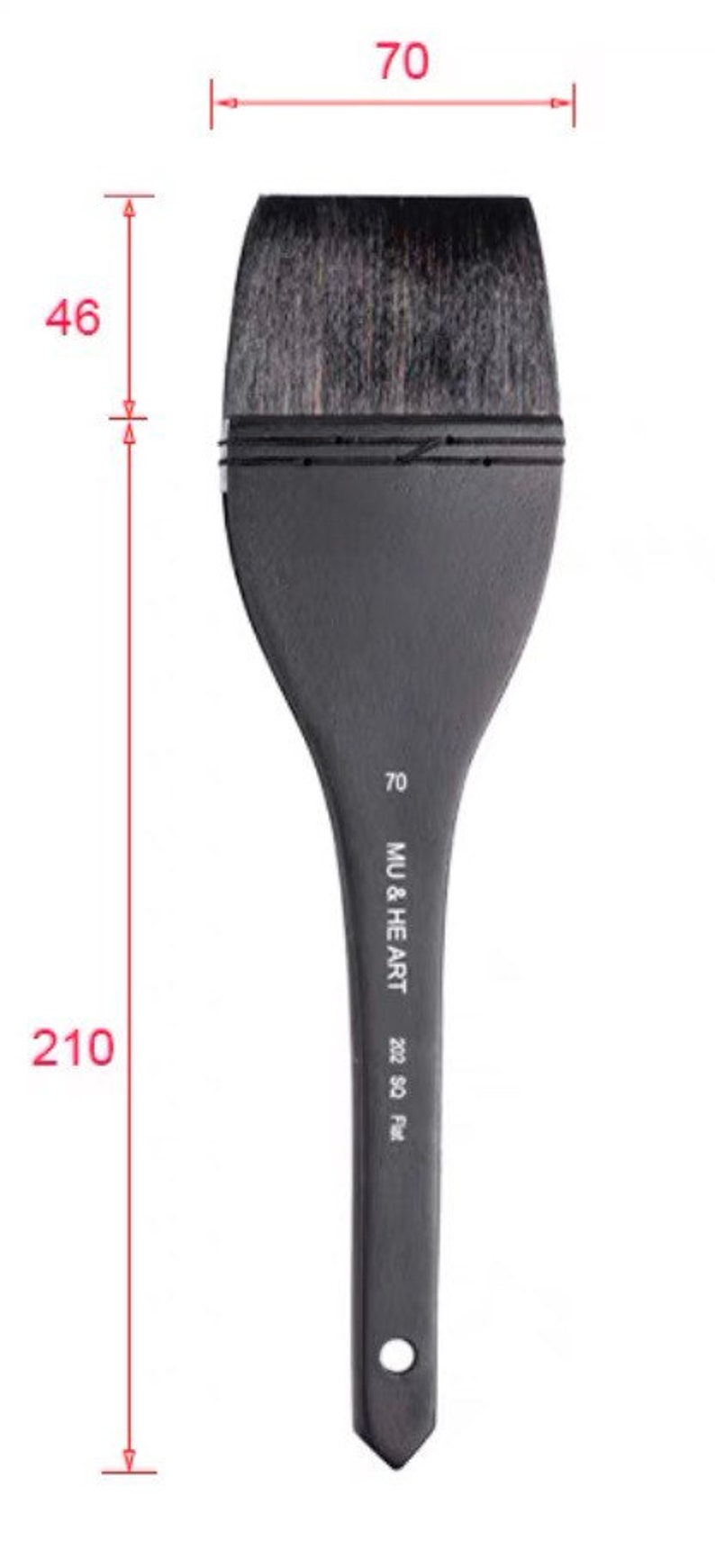 Meister Fegelpinsel Aquarellmalpinsel Flache Waschpinsel Serie 202: 20mm-70mm 70mm