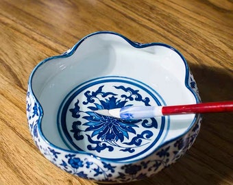 Ceramic Retro Paint Brush Wash Pot