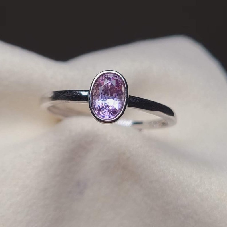 High Quality Natural Purple Sapphire Ring S925 Sterling Silver, Natural Sapphire Ring, Natural Sapphire Jewelry shops