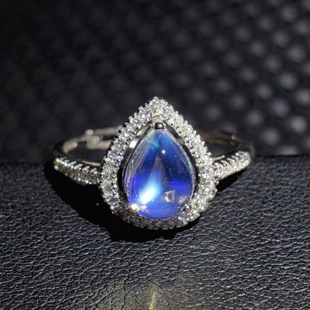 Gem Grade High Quality Natural Moonstone Ring S925 Sterling Etsy UK