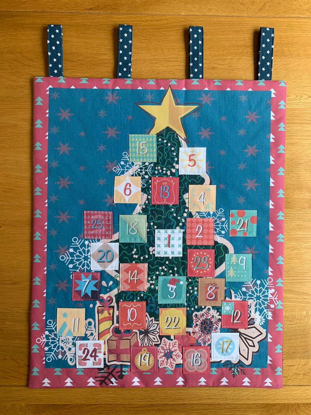 Handmade Scandi Christmas Tree Fabric Advent Calendar. Etsy