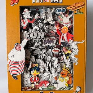 Złota księga komiksów - Dzieci - Sztuka książki - Ilustracje - Lata 50. - Żywe - Zabawne - Przygoda - Szkoła - Kreskówka 3D - Diorama