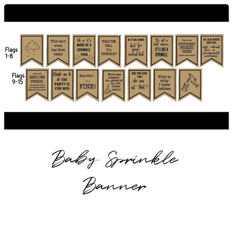 Custom Banner Baby Sprinkle Baby Shower Birthday Etsy