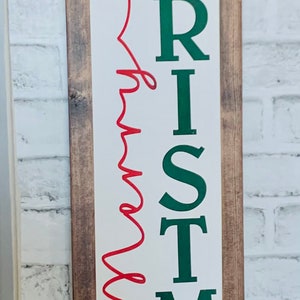 Reversible Wood sign Christmas and Thanksgiving, front porch sign, vertical sign