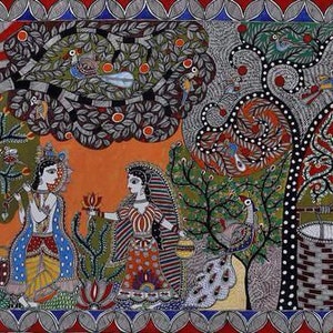 Sita ~ Ram Madhubani Painting