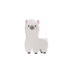 Mini Llama Embroidery Design: 4 Sizes (Digital Download)