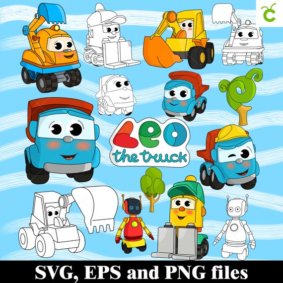 Leo Le Camion Leo Le Camion Svg Bundle Leo Le Camion Etsy Canada