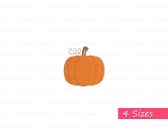 Minipumpabroderidesign: Höstskördemönster (digital nedladdning)