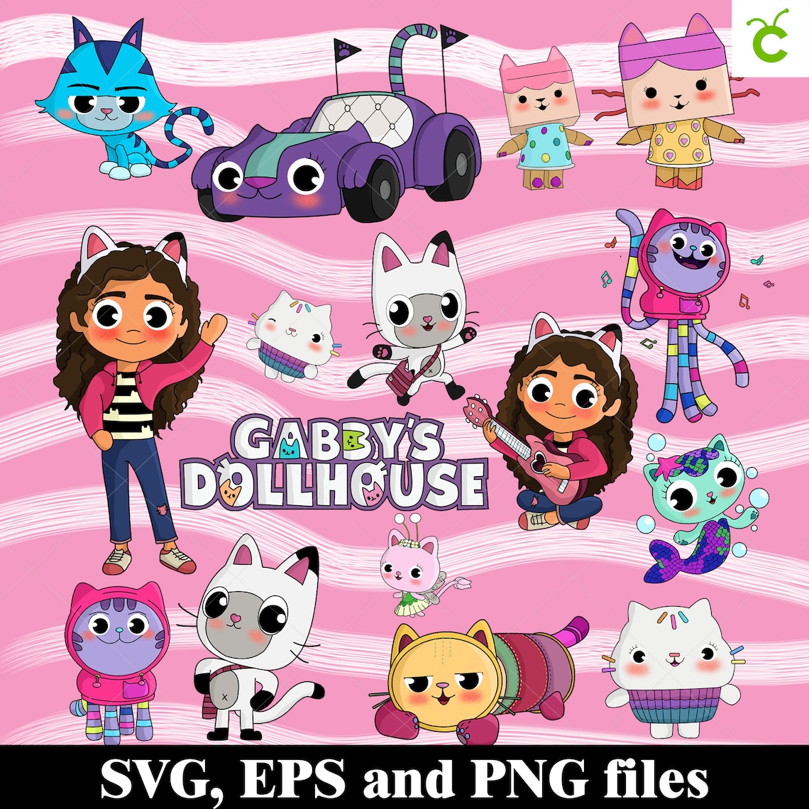 Gabby's Dollhouse Gabby's Dollhouse SVG Bundle Etsy