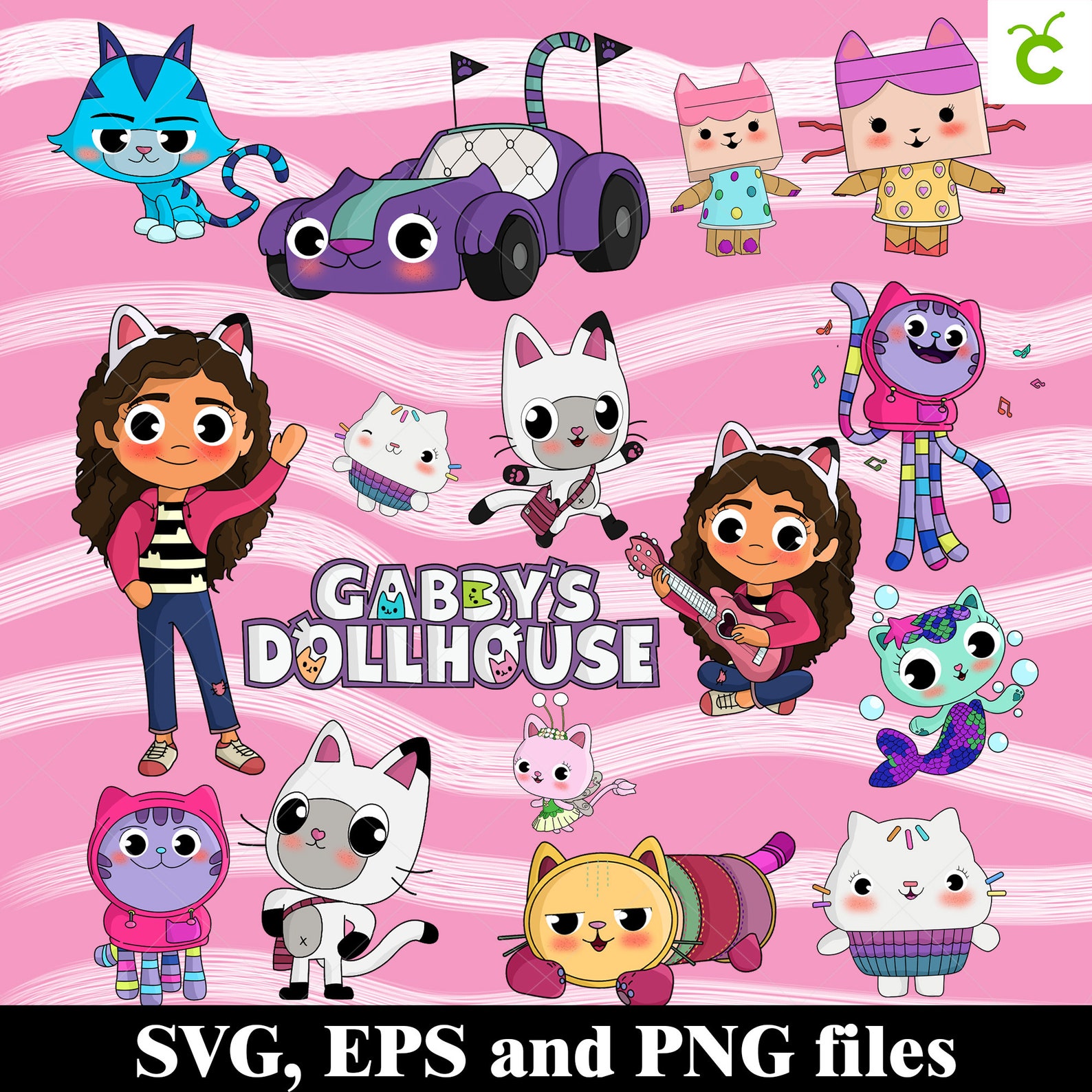 Gabby's Dollhouse Gabby's Dollhouse SVG Bundle Etsy