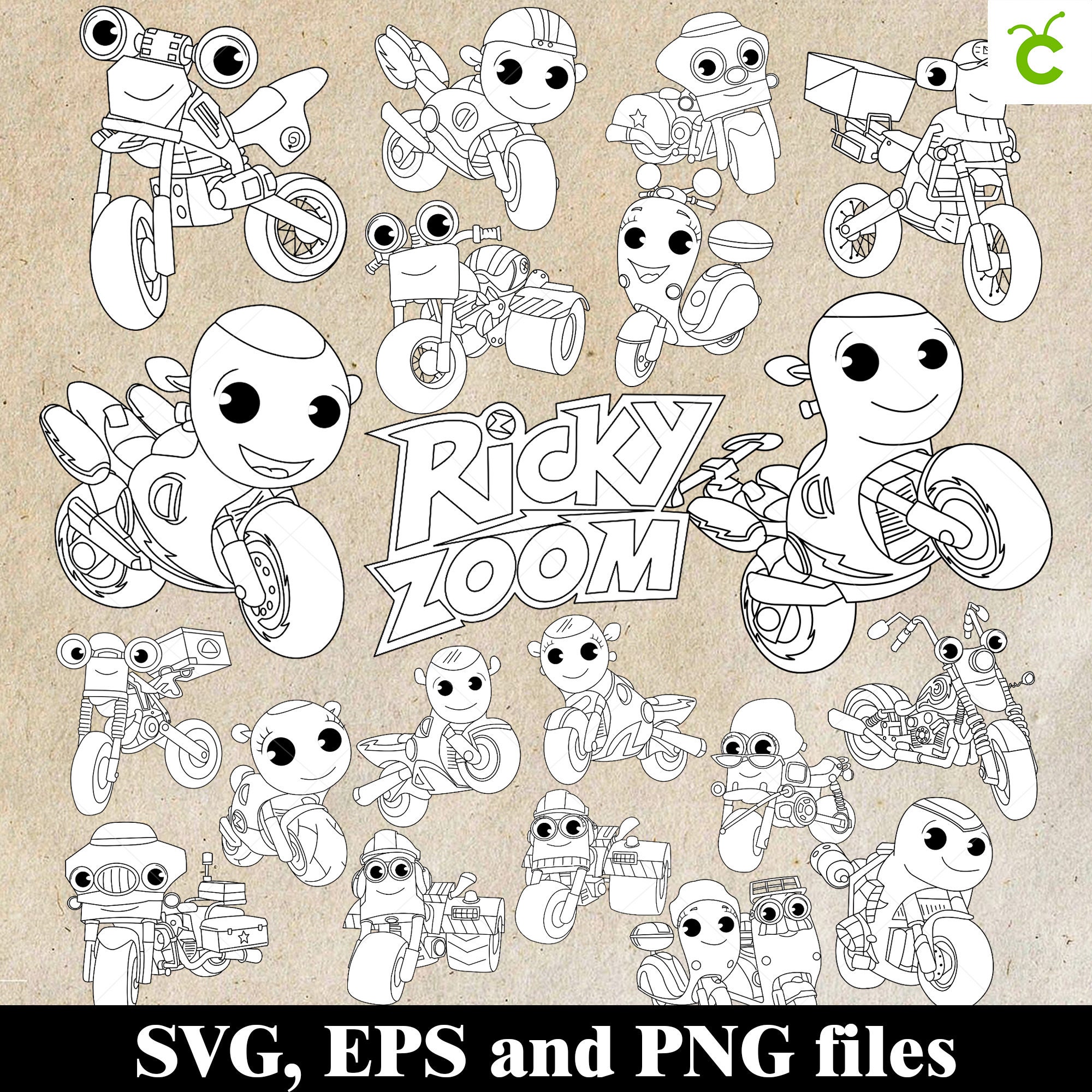 Ricky Zoom SVG Bundle for Cricut Ricky Zoom Clipart Ricky Etsy