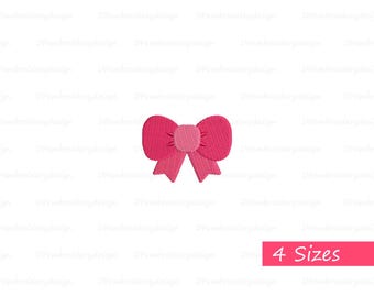 Mini Bow Machine Embroidery Designs – Small Applique Patterns (Instant Download)