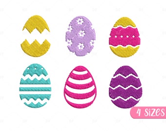 Egg Embroidery Design Bundle: Mini Easter Motifs (Digital Download)