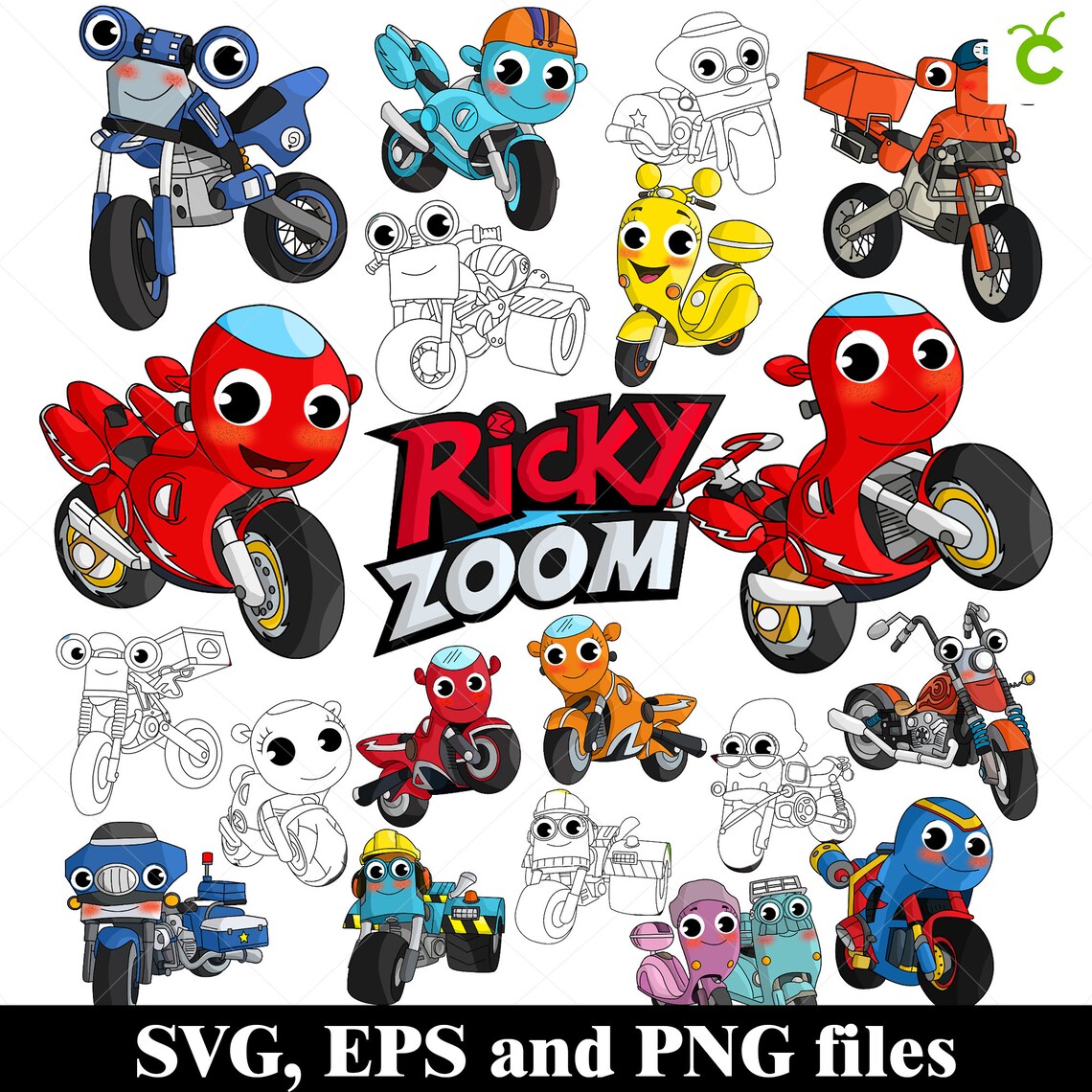 Ricky Zoom SVG bundle for cricut Ricky Zoom clipart Ricky | Etsy