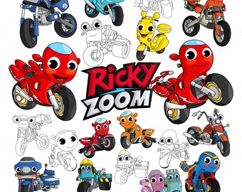 Ricky Zoom Birthday Etsy Ricky Zoom Birthday Etsy