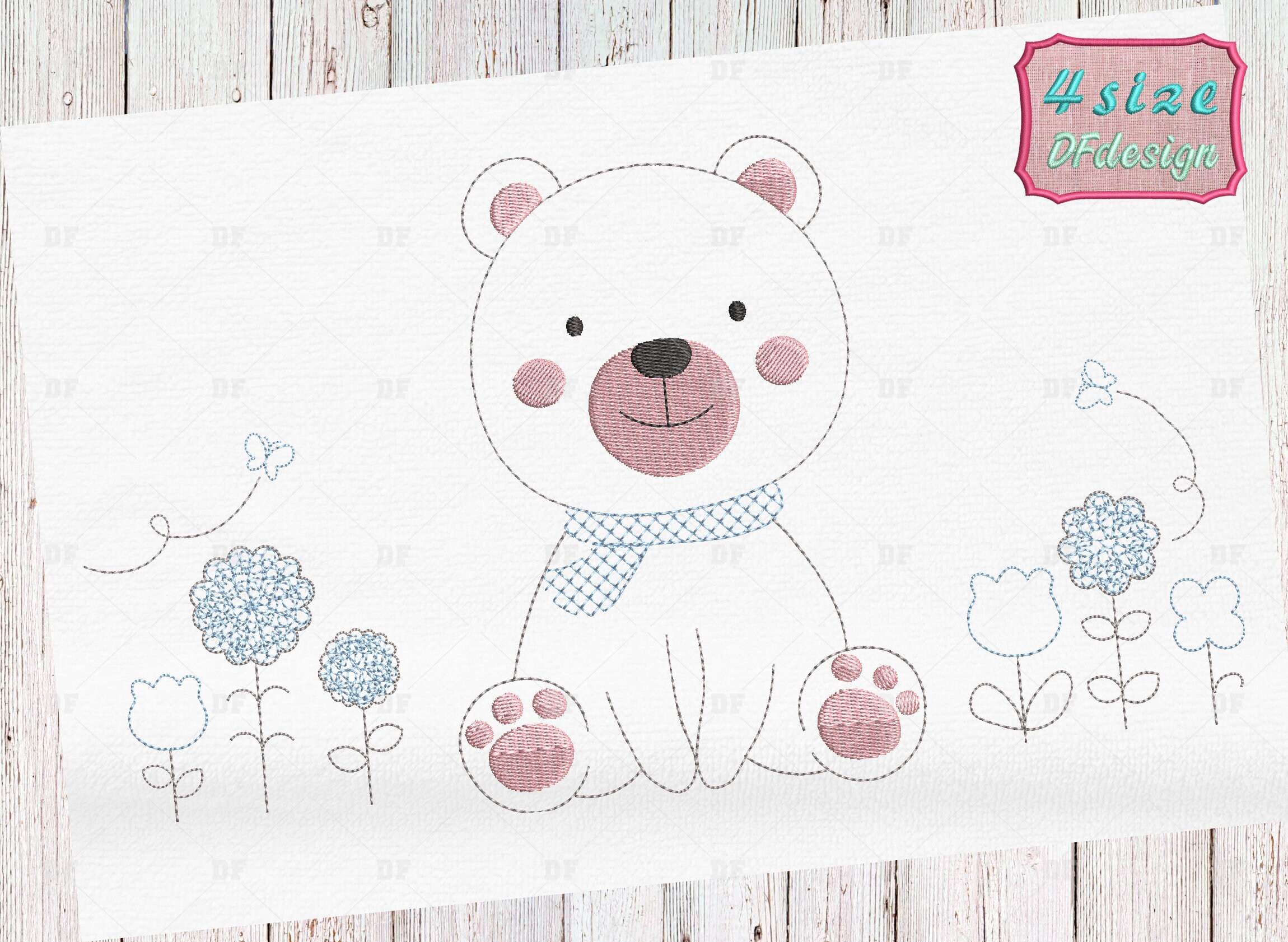 Bear Boy Embroidery Design Bear Embroidery Designs Teddy - Etsy