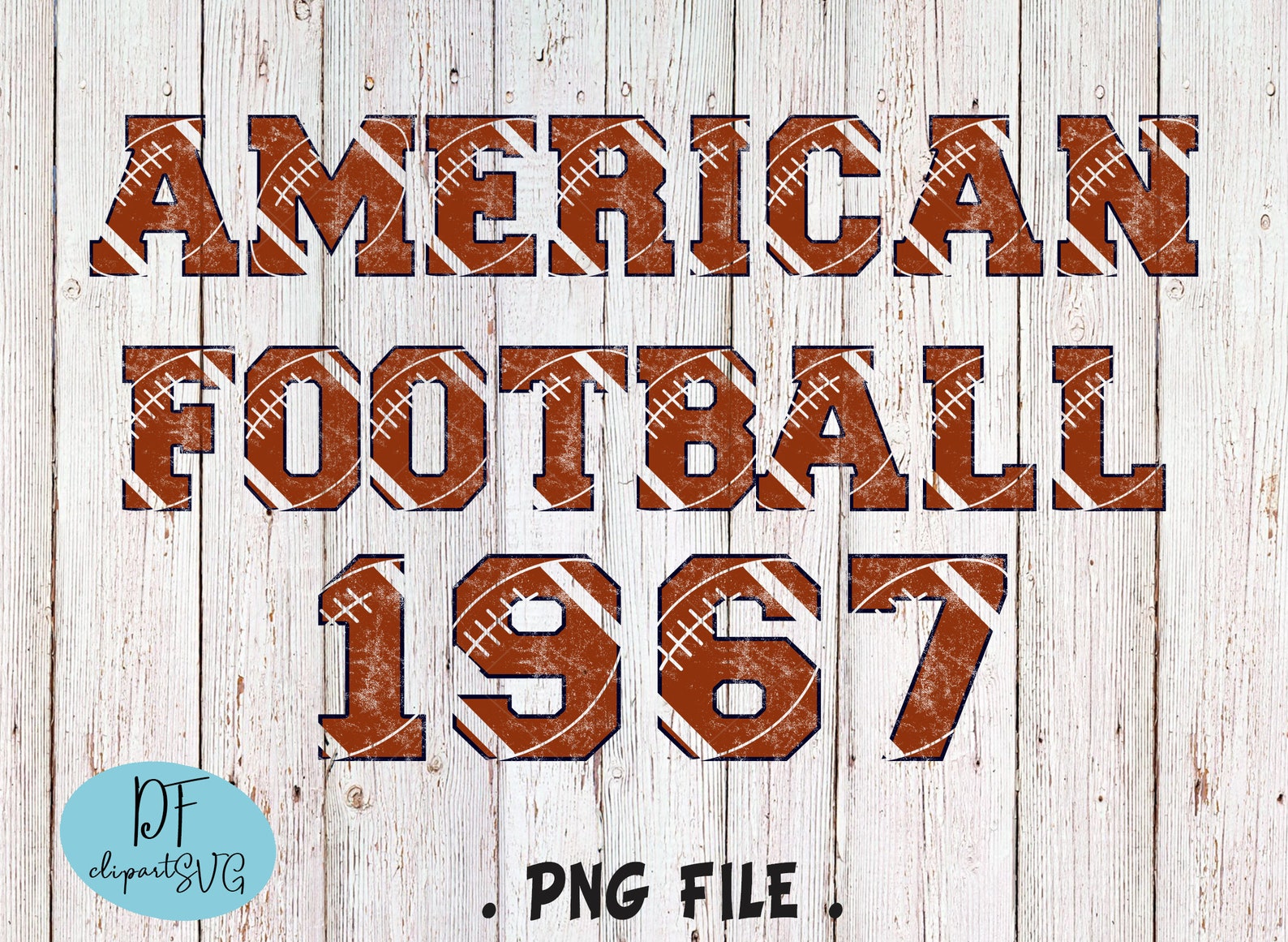 American Football Font Football PNG Letters en Nummers - Etsy Nederland