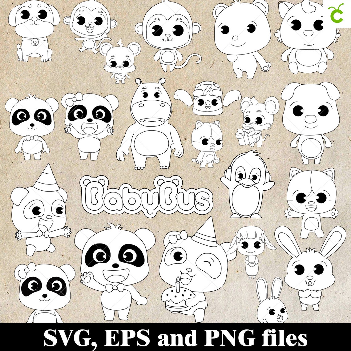Baby Bus BABYBUS SVG Bundle for Cricut BABYBUS Clipart - Etsy