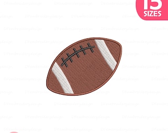 Mini American Football Embroidery Design: Sports Lover Pattern (4 Sizes)
