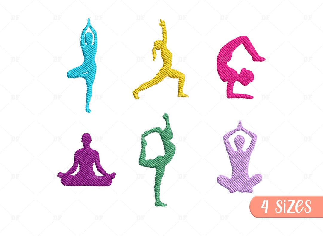 Mini Yoga Embroidery Designs, Yoga Embroidery Designs, Yoga Machine