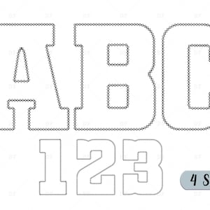 Sport diamond font embroidery designs, font alphabet sport Athletic alphabet, Letters and Numbers  embroidery designs, 4 Size