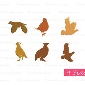 Quail Embroidery Design: Realistic Bird Stitch (4x4 Hoop, Digital Download)