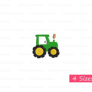 Farm Tractor Embroidery Design - Country Machine Embroidery File - Full Stitch Tractor Design - Instant Download PES DST JEF VP3