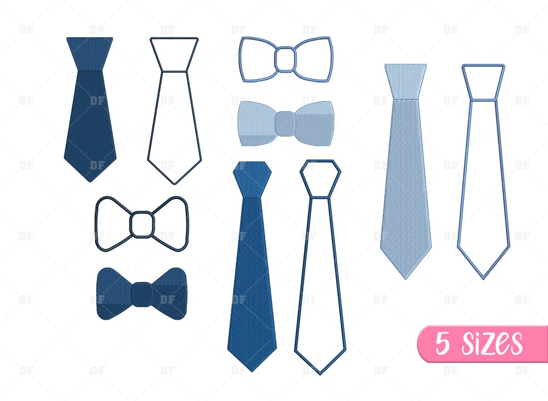 Tie Embroidery Designs, Tie Applique Embroidery Designs, Necktie