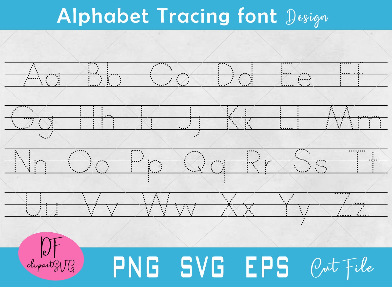 Alphabet Letters Tracing 26 Printable Trace the Letters | Etsy