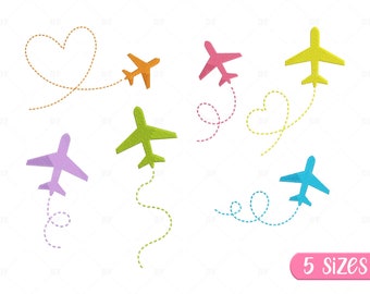 Airplane Embroidery Designs: Baby Boy Vehicle Design (Digital Download)
