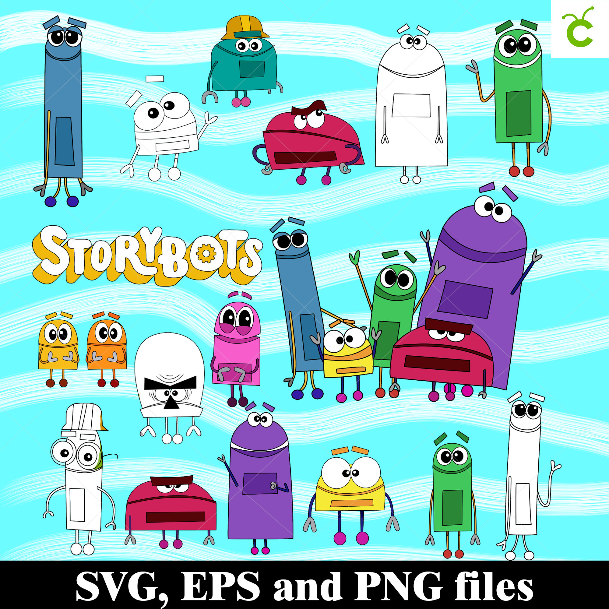 Storybots SVG bundle Storybots svg Storybots PNG Storybots Etsy