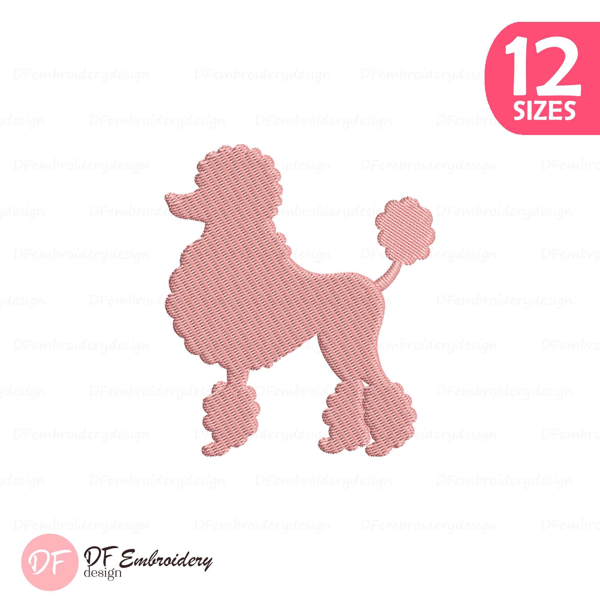 Poodle embroidery - Etsy 日本