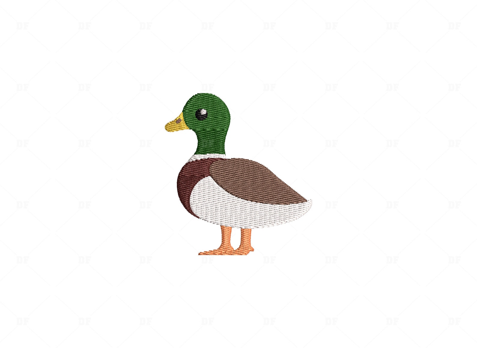 Mini Mallard Duck Embroidery, Mallard Duck Mini Embroidery Design, 3 ...
